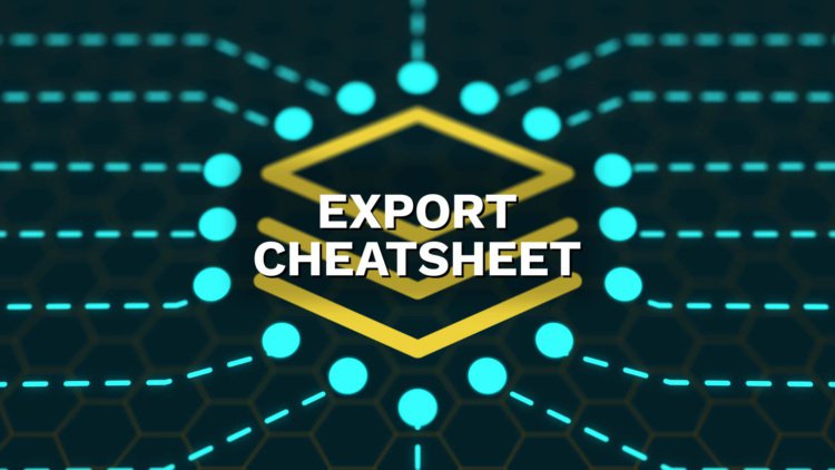 Export Cheatsheet Tool für Adobe Premiere Pro