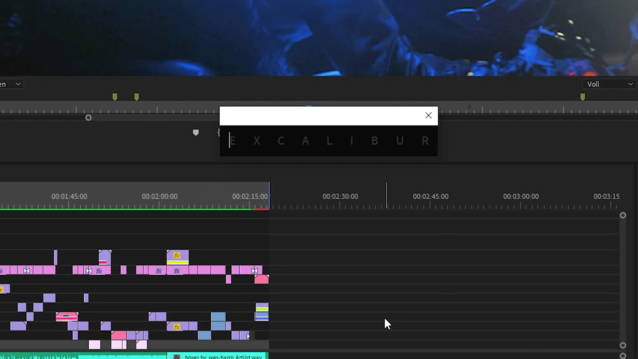 Excaliburs Duplicate und Increment Feature
